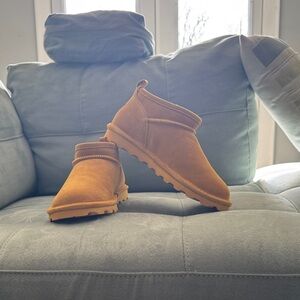 BearPaw Mustard Ankle Boots